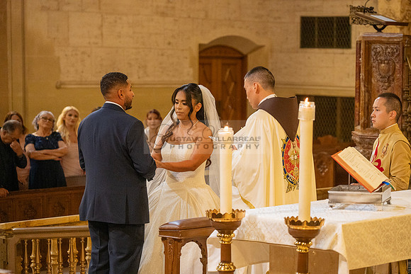 Gustavo and Lupe wedding ceremony at San Vincent Catholic Church