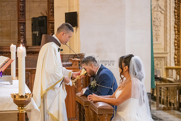 Gustavo and Lupe wedding ceremony at San Vincent Catholic Church