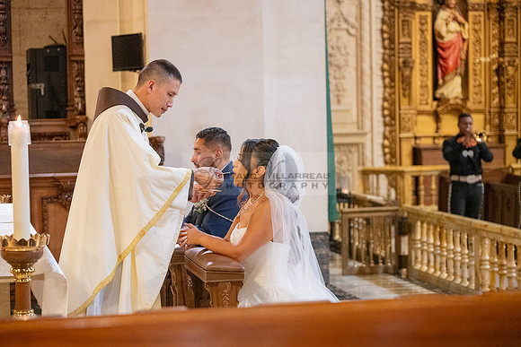 Gustavo and Lupe wedding ceremony at San Vincent Catholic Church
