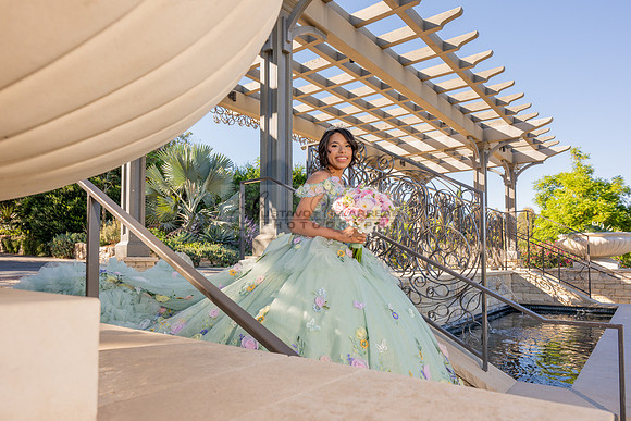 Emma Gutierrez quinceanera photo shoot, videos at South Coast Botanic Garden in Palos Verdes States Ca by Gustavo Villarreal Photography, 323-633-8283, www.gvphotoandvideo.com