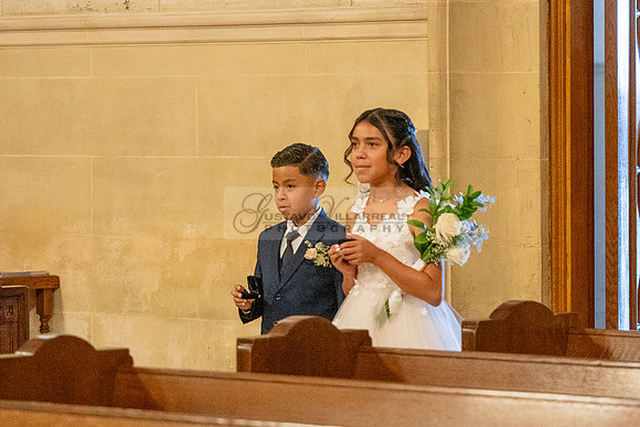 Gustavo and Lupe wedding ceremony at San Vincent Catholic Church