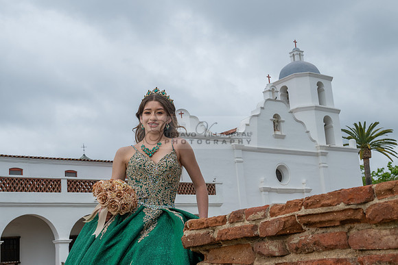 Quinceaneras photoshoot, photographer, videographer at San Luis Rey Mission in Oceanside Ca. 323-633-8283 www.gvphotoandvideo.com