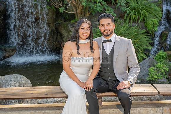 Erick and Yomira wedding, engagement photos at Los Angeles Arboretum & Botanic Garden in Arcadia Ca, images by Gustavo Villarreal Photography, 323-633-8283, www.gvphotoandvideo.com
