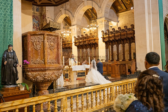Gustavo and Lupe wedding ceremony at San Vincent Catholic Church