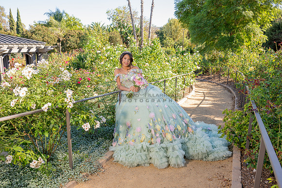 Emma Gutierrez quinceanera photo shoot, videos at South Coast Botanic Garden in Palos Verdes States Ca by Gustavo Villarreal Photography, 323-633-8283, www.gvphotoandvideo.com