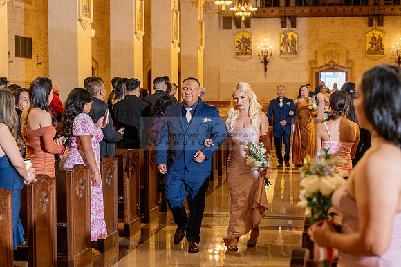 Gustavo and Lupe wedding ceremony at San Vincent Catholic Church
