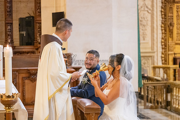 Gustavo and Lupe wedding ceremony at San Vincent Catholic Church
