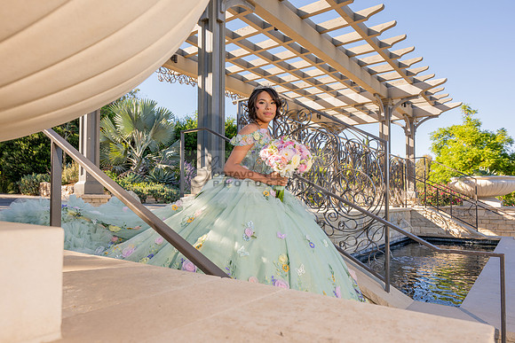 Emma Gutierrez quinceanera photo shoot, videos at South Coast Botanic Garden in Palos Verdes States Ca by Gustavo Villarreal Photography, 323-633-8283, www.gvphotoandvideo.com