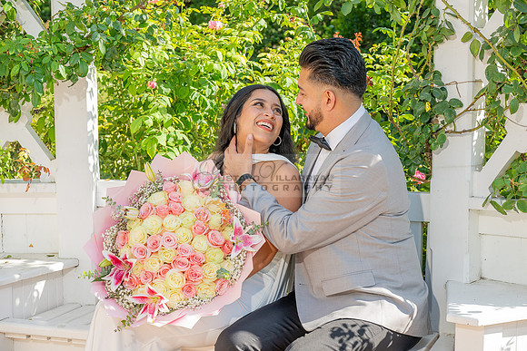 Erick and Yomira wedding, engagement photos at Los Angeles Arboretum & Botanic Garden in Arcadia Ca, images by Gustavo Villarreal Photography, 323-633-8283, www.gvphotoandvideo.com