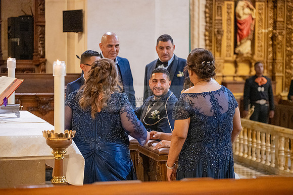 Gustavo and Lupe wedding ceremony at San Vincent Catholic Church