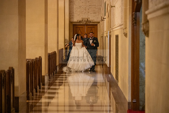 Gustavo and Lupe wedding ceremony at San Vincent Catholic Church