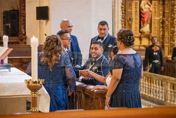 Gustavo and Lupe wedding ceremony at San Vincent Catholic Church