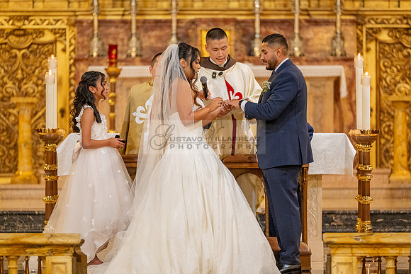 Gustavo and Lupe wedding ceremony at San Vincent Catholic Church
