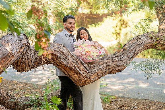 Erick and Yomira wedding, engagement photos at Los Angeles Arboretum & Botanic Garden in Arcadia Ca, images by Gustavo Villarreal Photography, 323-633-8283, www.gvphotoandvideo.com