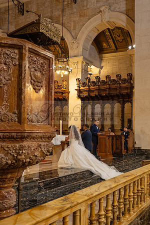 Gustavo and Lupe wedding ceremony at San Vincent Catholic Church