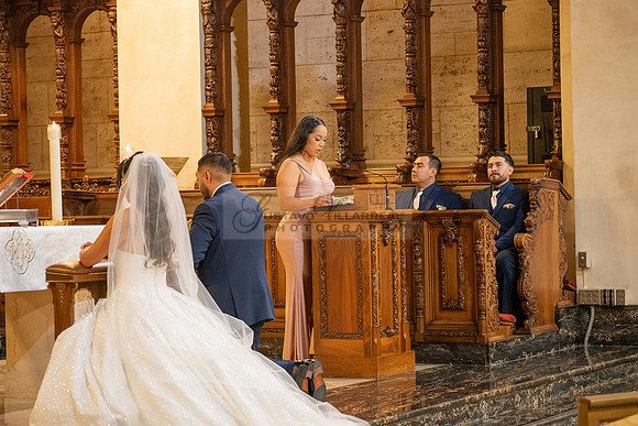 Gustavo and Lupe wedding ceremony at San Vincent Catholic Church
