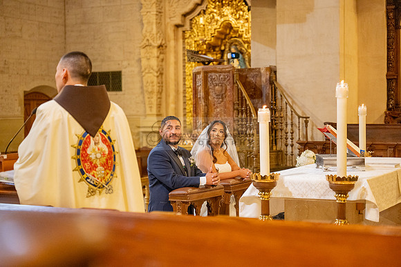 Gustavo and Lupe wedding ceremony at San Vincent Catholic Church