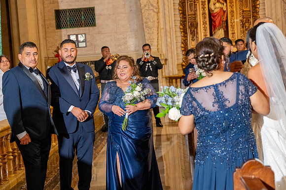 Gustavo and Lupe wedding ceremony at San Vincent Catholic Church