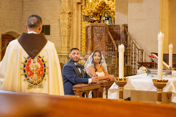Gustavo and Lupe wedding ceremony at San Vincent Catholic Church