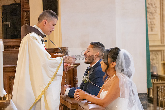 Gustavo and Lupe wedding ceremony at San Vincent Catholic Church