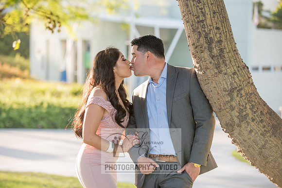 Alejandro and Monique engagement photos at Long beach Harbor Lighthouse, 323-633-8283, www.gustavovillarreal.com