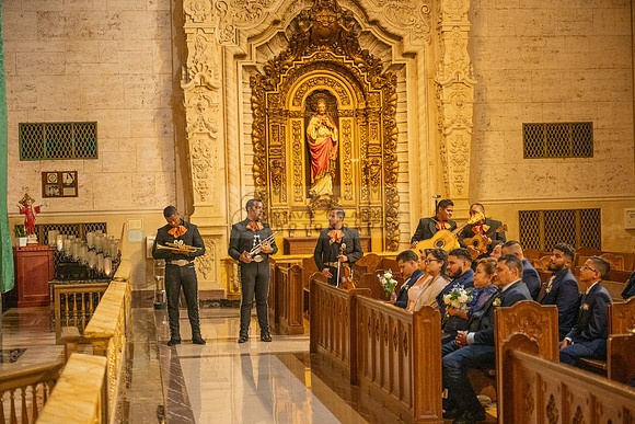 Gustavo and Lupe wedding ceremony at San Vincent Catholic Church