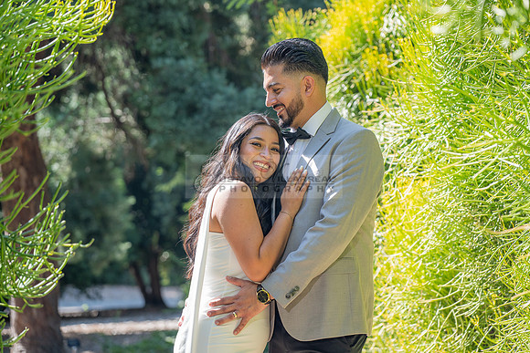 Erick and Yomira wedding, engagement photos at Los Angeles Arbor