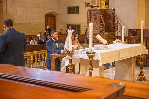 Gustavo and Lupe wedding ceremony at San Vincent Catholic Church