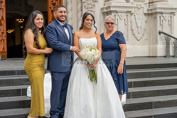 Gustavo and Lupe wedding ceremony at San Vincent Catholic Church