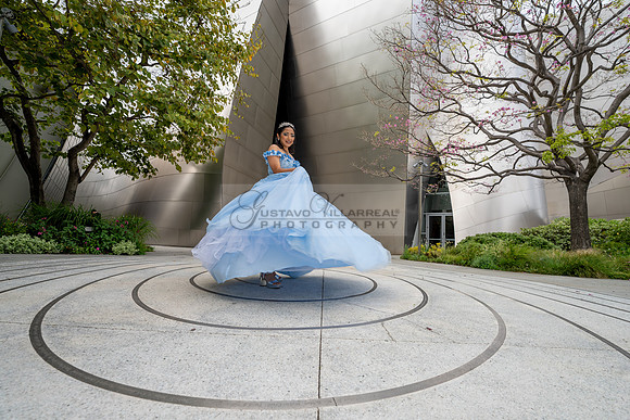 Ximena Citlali quinceanera photoshoot at Walt Disney Concert Hall in Los Angeles Ca. #quinceaneras, #gvphotoandvideo 323-633-8283