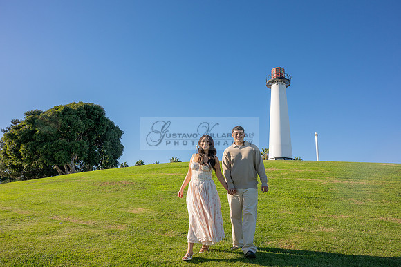Christopher and Andrea engagement, wedding, photos at Lions Lighthouse in Long Beach California, photographs, images by Gustavo Villarreal photography, 323-633-8283, www.gvphotoandvideo.com