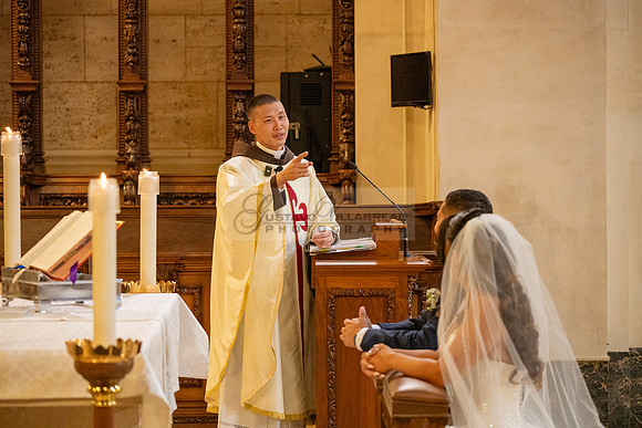 Gustavo and Lupe wedding ceremony at San Vincent Catholic Church