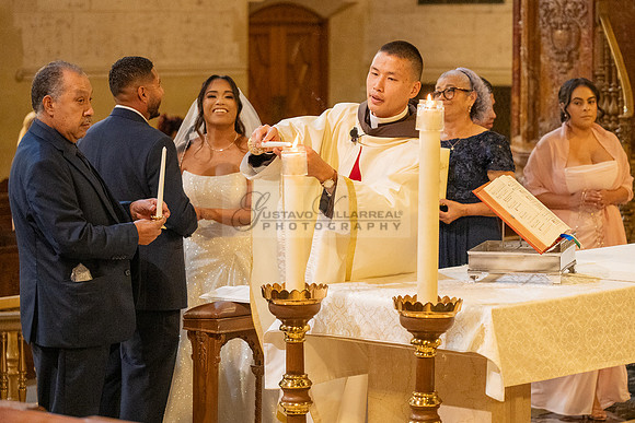 Gustavo and Lupe wedding ceremony at San Vincent Catholic Church