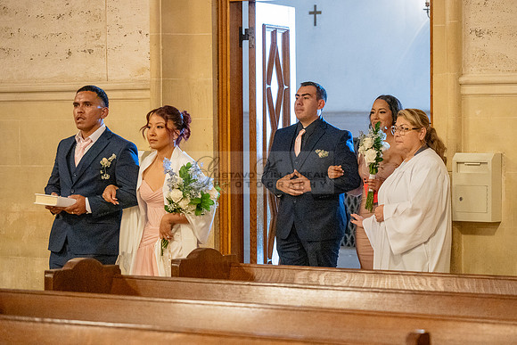 Gustavo and Lupe wedding ceremony at San Vincent Catholic Church