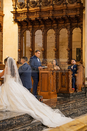 Gustavo and Lupe wedding ceremony at San Vincent Catholic Church