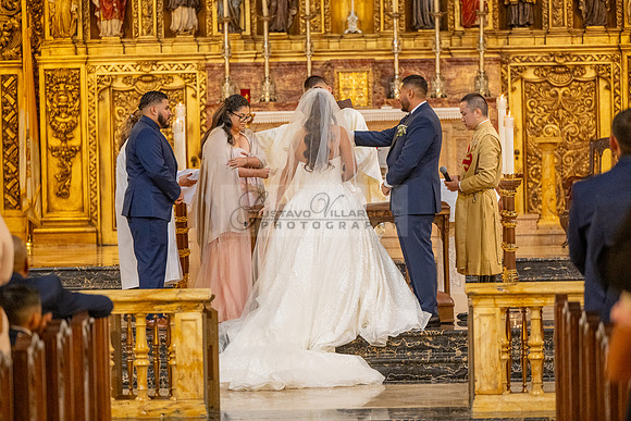Gustavo and Lupe wedding ceremony at San Vincent Catholic Church