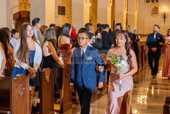 Gustavo and Lupe wedding ceremony at San Vincent Catholic Church