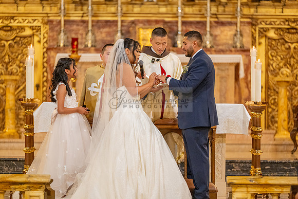 Gustavo and Lupe wedding ceremony at San Vincent Catholic Church