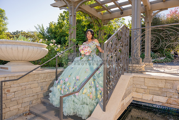 Emma Gutierrez quinceanera photo shoot, videos at South Coast Botanic Garden in Palos Verdes States Ca by Gustavo Villarreal Photography, 323-633-8283, www.gvphotoandvideo.com