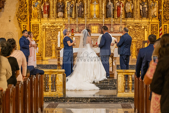Gustavo and Lupe wedding ceremony at San Vincent Catholic Church