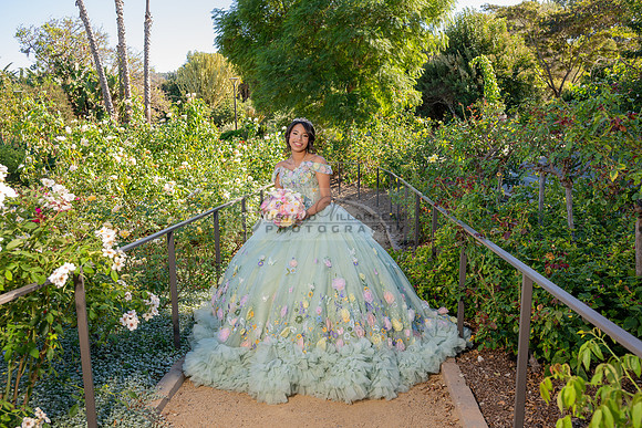 Emma Gutierrez quinceanera photo shoot, videos at South Coast Botanic Garden in Palos Verdes States Ca by Gustavo Villarreal Photography, 323-633-8283, www.gvphotoandvideo.com