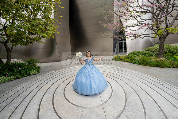 Ximena Citlali quinceanera photoshoot at Walt Disney Concert Hall in Los Angeles Ca. #quinceaneras, #gvphotoandvideo 323-633-8283