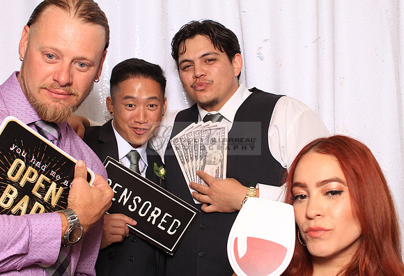 Stephanie and Albert wedding celebration, photo booth in Redondo Beach Ca, Gustavo Villarreal Photography, 323-633-8283, www.gvphotoandvideo.com