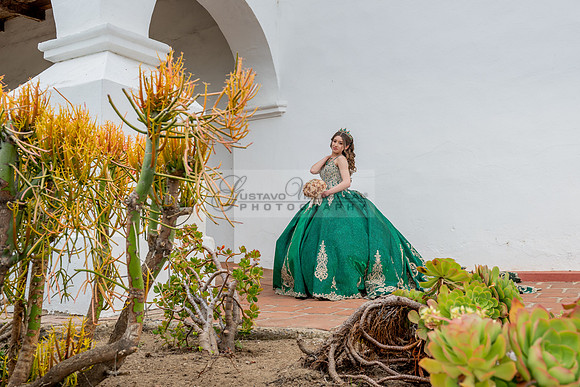 Quinceaneras photoshoot, photographer, videographer at San Luis Rey Mission in Oceanside Ca. 323-633-8283 www.gvphotoandvideo.com