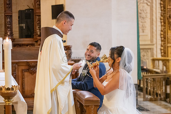 Gustavo and Lupe wedding ceremony at San Vincent Catholic Church