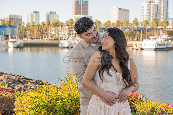 Christopher and Andrea engagement, wedding, photos at Lions Lighthouse in Long Beach California, photographs, images by Gustavo Villarreal photography, 323-633-8283, www.gvphotoandvideo.com