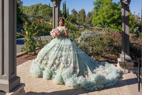 Emma Gutierrez quinceanera photo shoot, videos at South Coast Bo