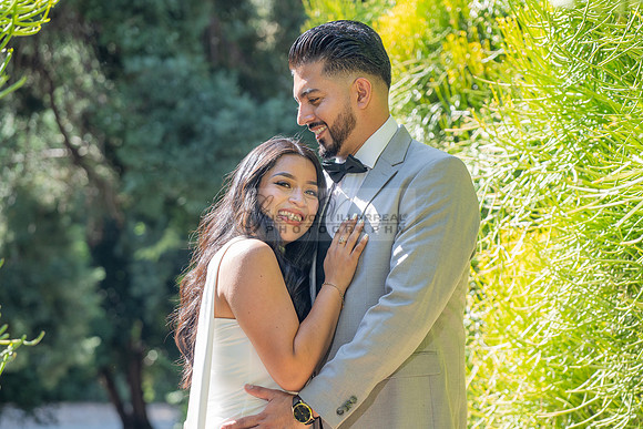 Erick and Yomira wedding, engagement photos at Los Angeles Arbor