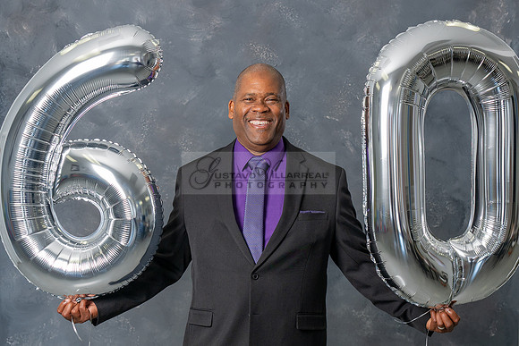 Darron Cunningham 60th Birthday photo session in the studio in Whittier Ca by Gustavo Villarreal Photography, 323-633-8283, www.gvphotoandvideo.com