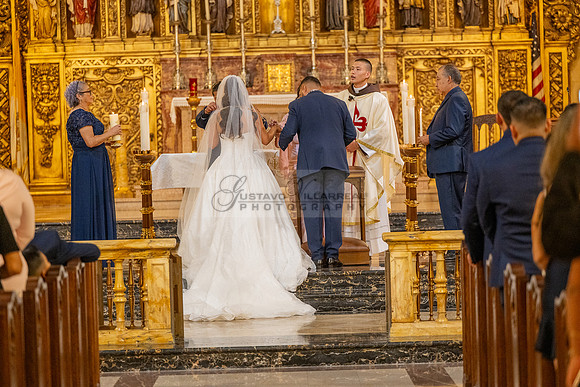 Gustavo and Lupe wedding ceremony at San Vincent Catholic Church